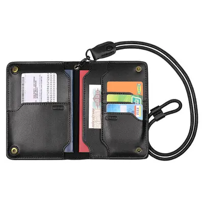 真皮多功能护照包封面出国出差卡位证件包旅行机票护照收纳防盗刷 - 9