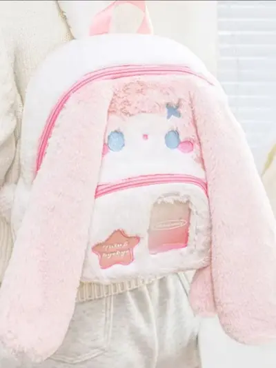 Cute Dog and Rabbit Plush Kids' Backpack, Parent-Child Set - 3