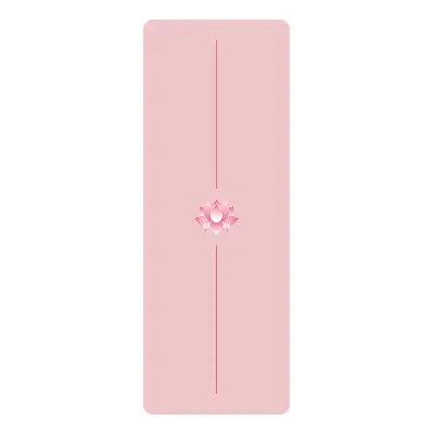 Lotus Pattern Printed Yoga Mat PU Natural Rubber Non-Slip Non-Fading - 11