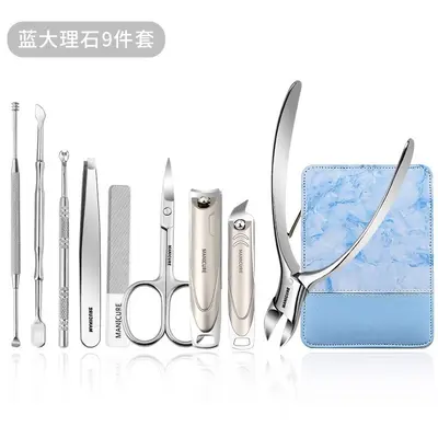 直销礼品美甲指甲刀套装锌合金指甲钳甲沟修脚工具家用指甲剪工具 - 10