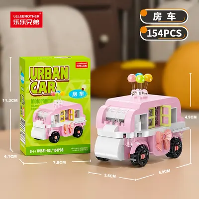 Children's Building Block Engineering Vehicle Toy Cartoon Car - 10