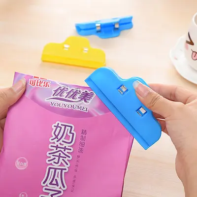 多彩塑料封口夹 食品袋零食封口夹子 多用大号密封夹 食物封袋夹