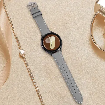 18-20-22 mm Genuine Leather Scratch-Resistant Watch Strap Compatible with Samsung Garmin H - 9