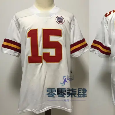 Футболка для американского футбола Kansas City Chiefs Foreign Trade Wholesale Chiefs, номера 9#, 15#, 10#, 87#, джерси второго поколения Legend