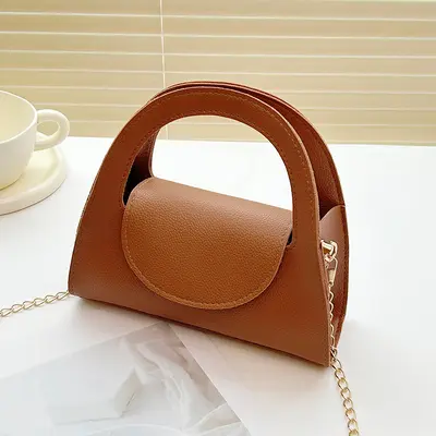 Lychee Pattern Women's Handbag with Mini Coin Purse - 11
