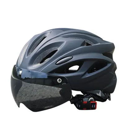 Mountainbike-Helm mit Brillenhalter, Unisex, für Straße und Gelände
