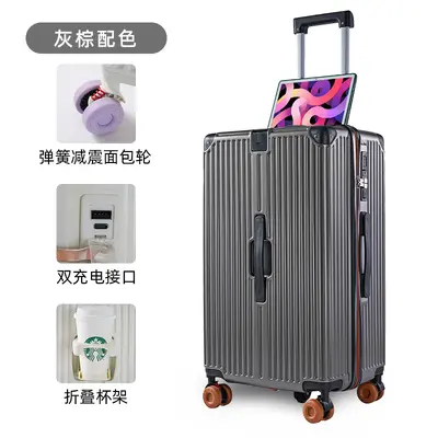 Large-Capacity Suitcase with Combination Lock and Silent Skate Wheels - 9