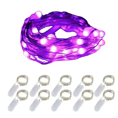 LED Copper Wire String Light, Button Battery, Christmas Decor
