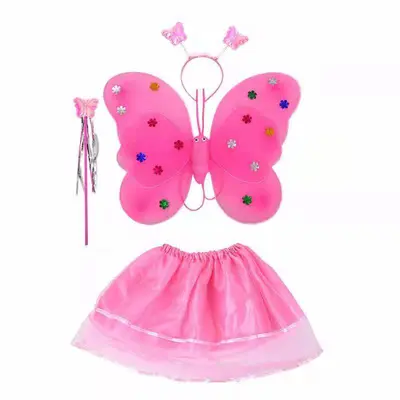 LED Light-Up Butterfly Wings for Kids, Performance Accessory - 13