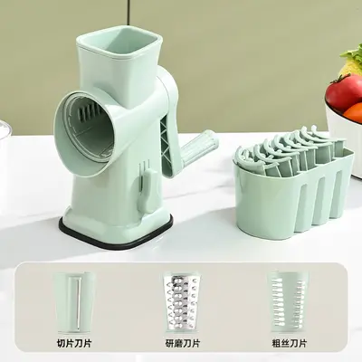 Drum vegetable slicer multifunctional hand-crank potato slicer - 9