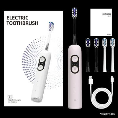 S1 Sonic Electric Toothbrush, Rechargeable, Waterproof, Gift Set - 9