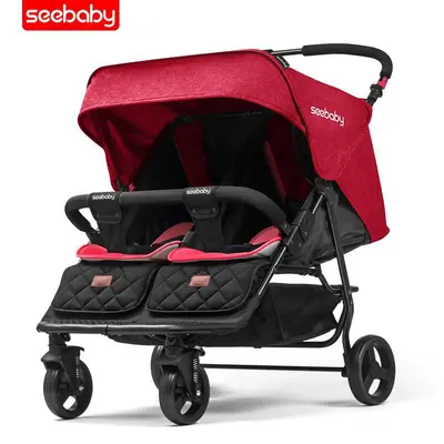 Sundebai T22 Twin Stroller, Reclining and Foldable