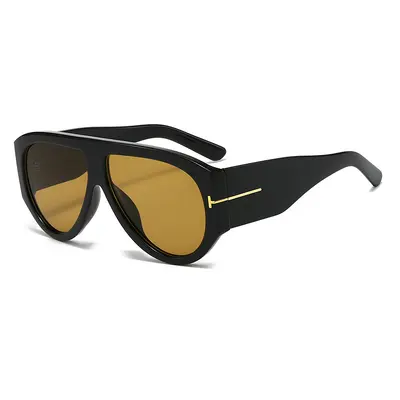 Damen-Sonnenbrille, große Pilotenform, Retro-Design, UV-Schutz - 5