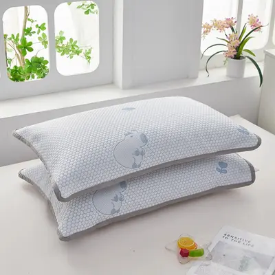 Pamuklu Yastık Örtüsü Seti, 2'li Paket, Saç Yağına Karşı Koruyucu