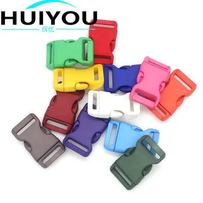20mm farbige gebogene Schnalle für Haustierhalsbänder, Paracord-Armband