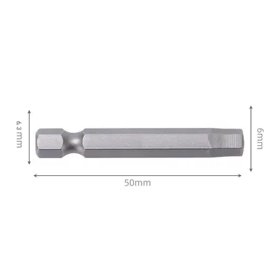 50 mm S2 H5 Hex Screwdriver Bit for Pneumatic and Electric Drills - 11