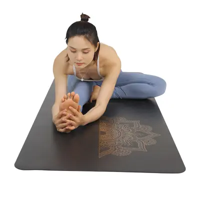 PU Yoga Mat 185x68x0.5cm Non-slip Shock-Absorbing