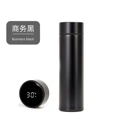 Smart Insulated Cup with LED Touch Temperature Display, Stainless Steel - 6