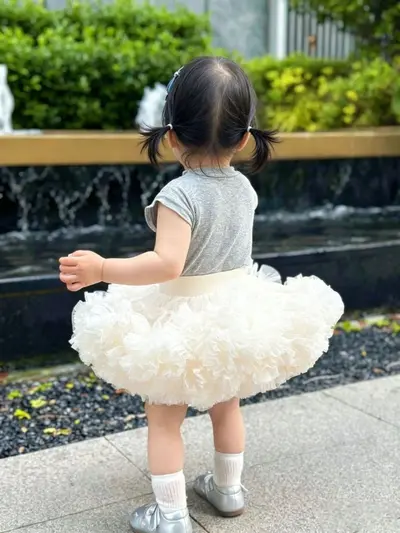 Mädchen-Halbrock Tutu, weicher Tüll im Lolita-Stil - 11