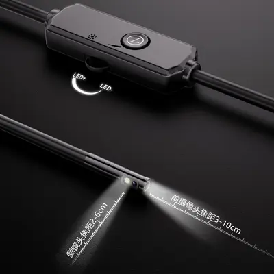 5 megapixel dual-lens endoscope, Android and iOS compatible
