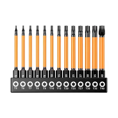 13pcs inner hexagon magnetic torx screwdriver bit set - 6