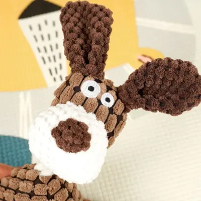Durable Cotton Rope and Plush Squeaky Pet Toy for Dogs and Cats - 5