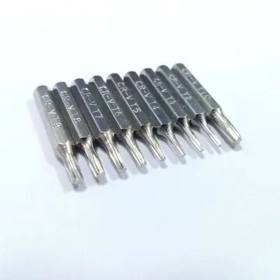 Fabrika doğrudan çeşitli hassas tornavidaların tedariki H4X28MM çapraz şekilli beş yıldızlı erik çiçeği U şeklinde Y şeklinde manuel uçlar