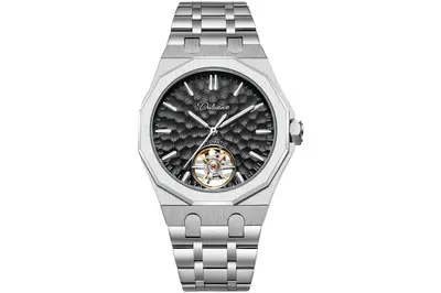 Durenwei Herren-Automatikuhr Tourbillon Stahlarmband - 8