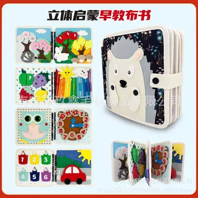 Felt Busy Book for Toddlers, Shape Learning Educational Toy - 10