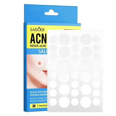 SADOER Hydrocolloid Acne Patch, Invisible, for Face - 7