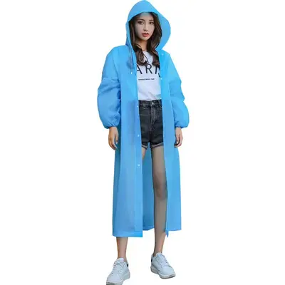 Regenjacke wiederverwendbar verdickter Erwachsenen-Regenmantels Hersteller Großhandel Outdoor-Reisen EVA tragbar transparent - 8