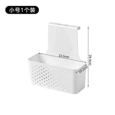 Wall-mounted kitchen cabinet door storage rack