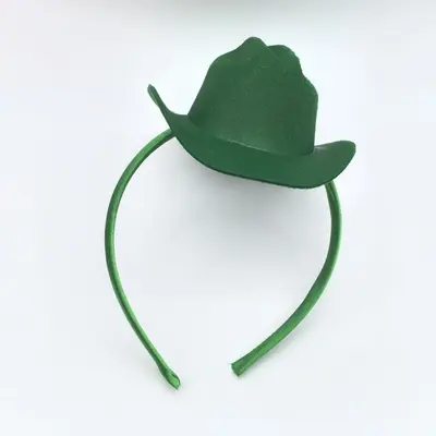 Pink Cowboy Hat with Light Headband, Festival Costume - 7