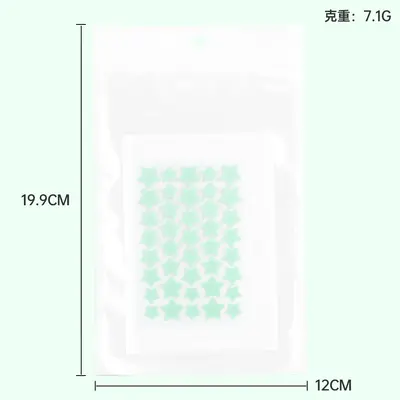 Star-Shaped Acne Patches, Concealing, Thin, Breathable, Day and Night Use - 12