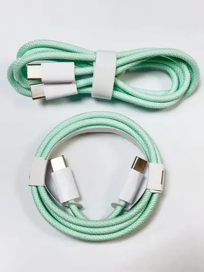 Apple 15 Fast Charging Cable PD Data Cable Type-C to Type-C Braided Macaroni Mobile Phone Charging Cable Suitable for 60W/100W - 10