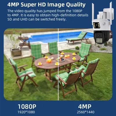 ICSEE Doppelkamera Überwachungskamera 360 Grad - 2