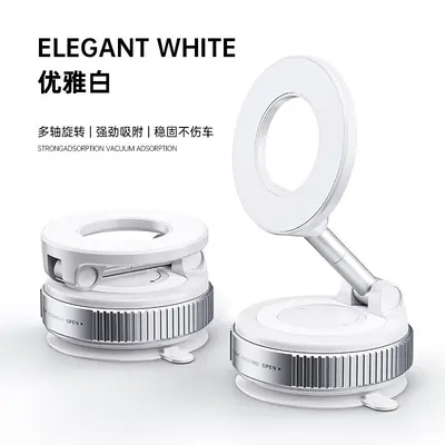 Foldable Rotatable Magnetic Car Phone Holder for Dashboard Navigation - 10