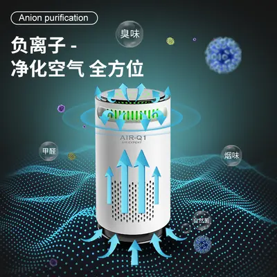 In-Car Negative Ion Car Air Purifier Best-Selling Cross-Border Electronics In-Car Aroma Diffuser Odor Remover Dropshipping Available