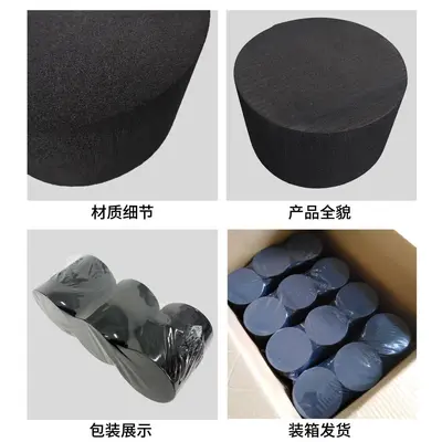 Black Floral Foam Cylinder 127x76mm, Cuttable, Reusable