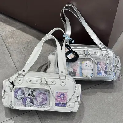 2026 Neues Modell Großer Fassungsvermögen 2D Schuluniform Schmerzpaket Mode Einfach Verfolgung Star Academy Stil Einschulter Handtasche Tragetasche
