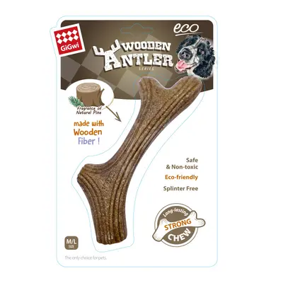 GiGwi Wood-Plastic Deer Antler Chew Stick for Puppies and Large Dogs - 5