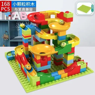 LEGO-Compatible Small Particle Slide Building Blocks, Ages 3-6 - 9