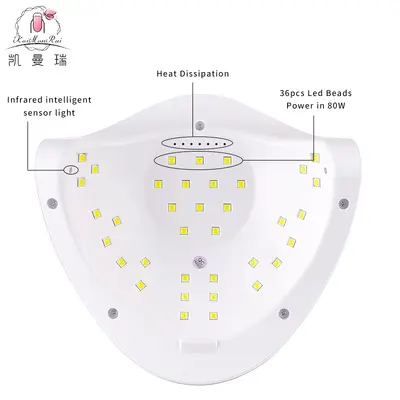 Sunx5plus Nagellampe 120W Hochleistungs-Nagelmaschine Phototherapie-Lampe Nagelstudio UV-Lampe Nagelbacklampe grenzüberschreitend - 4