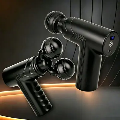 Mini Single and Double Head Silent Massage Gun, Rechargeable - 1