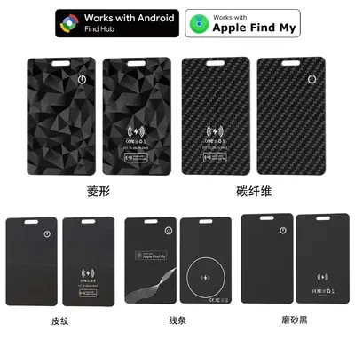 Apple'nin Küresel Konumlandırma Ultra İnce Kablosuz Şarj Kartı Kayıp Önleyici Cihaz Cüzdan Kartı Bulucu İzleyici için Uygun