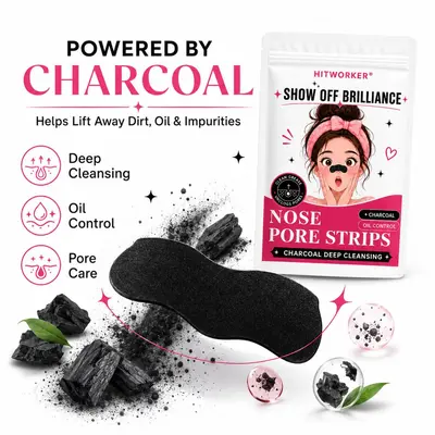 Charcoal Nose Strips, Pore Cleansing, 10/20/30 Pieces