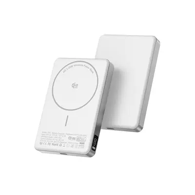 Qi2.2 Sertifikalı Manyetik Kablosuz Powerbank 25W Hızlı Şarj 45W Çıkış Pil Göstergeli Kablosuz Taşınabilir Güç Kaynağı