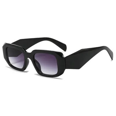 Polygon Frame Retro Sunglasses with UV Protection - 10