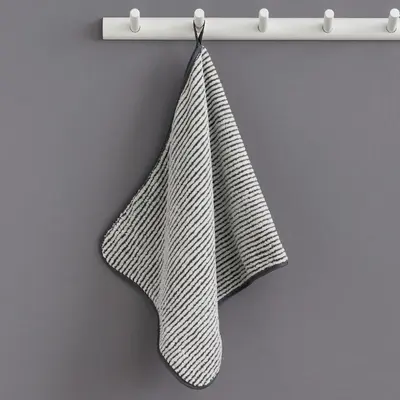 Bathroom towel set 3-piece, bamboo charcoal coral velvet - 10