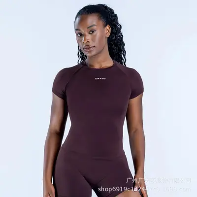 DFYNE yoga şortu hızlı kuruyan, nahtless, kısa kollu - 11